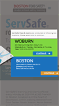 Mobile Screenshot of bostonfoodsafety.com