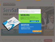 Tablet Screenshot of bostonfoodsafety.com